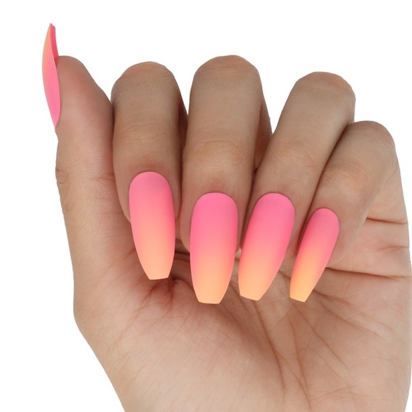 2 Boxes Marmalade Nails Juicy Pop Coffin Matte Press-On Nails - Picture 2 of 3